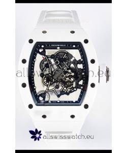 Richard Mille RM055 White Ceramic Real Vaucher Movement Super Clone Watch 