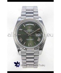 Rolex Day Date Super Clone Green Dial 40MM 188 Grams Swiss Replica watch 