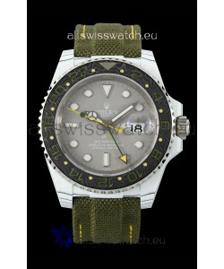 Rolex GMT Masters DiW White Carbon Casing Swiss Replica Watch Verdant Gray Dial 