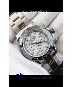 Rolex Daytona Japanese Movement Replica Watch in White Dial - Ceramic Bezel 