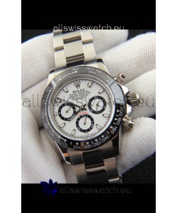 Rolex Daytona Japanese Movement Replica Watch in White Dial - Ceramic Bezel 