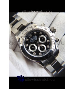 Rolex Daytona Japanese Movement Replica Watch in Black Dial 