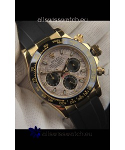 Rolex Daytona Japanese Movement Gold Casing Replica Watch in Meteorite Pattern Dial 