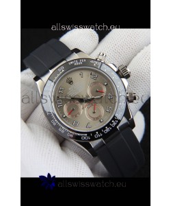 Rolex Daytona Japanese Movement Steel Casing Replica Watch in Grey Dial