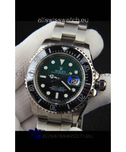 Rolex Sea Dweller Japanese Movement Replica Watch Green Dial 43MM