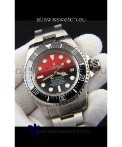 Rolex Sea Dweller Japanese Movement Replica Watch Red Dial 44MM