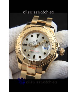 Rolex Yachtmaster Japanese Movement Watch in Gold Casing - Steel dial 37MM