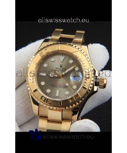 Rolex Yachtmaster Japanese Movement Watch in Gold Casing - Grey dial 37MM