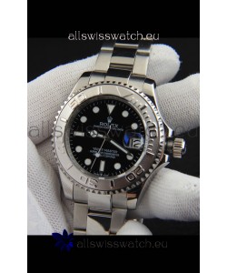 Rolex Yachtmaster Stainless Steel Japanese Replica Watch - 40MM - Black Dial 