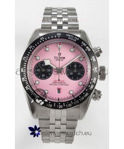 Tudor Super Clone Black Bay Chronograph Watch in Pink Dial