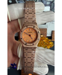Royal Oak 67630OR Frosted Mini 23MM Rose Gold Super Clone Watch 