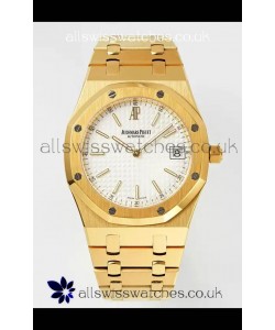 Royal Oak Jumbo 15202BA Yellow Gold Casing 39MM Super Clone Watch 