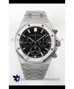 Royal Oak Chrono 26240 Black Dial FREE SPRUNG MVMNT Steel Caing Super Clone Watch 
