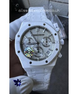 Royal Oak Chrono 26240 White Ceramic Super Clone Watch 