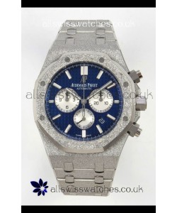 Royal Oak Chrono 26331 Frosted White Gold Blue Dial Super Clone Watch 