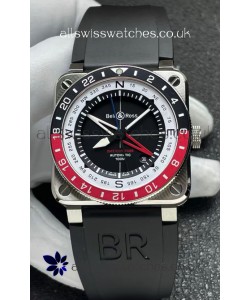 Bell and Ross BR03 GMT Compass Red/Black Bezel Swiss Replica Watch 