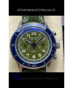 Blancpain Air Command Steel Casing Blue Bezel Super Clone Watch 