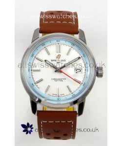 Top Time B31 38mm White Dial Red Seconds Hands Super Clone Watch 