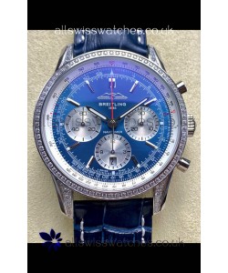 Breitling Navitimer B01 43MM Stainless Steel Blue Dial Super Clone Watch 
