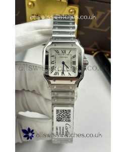 Cartier Santos Swiss Quartz 27MM Steel Dial Super Clone Watch