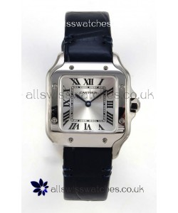 Cartier Santos Swiss Quartz 27MM Steel Leather Strap Super Clone Watch