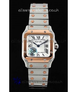 Cartier Santos Swiss Quartz 27MM Two Tone Super Clone Watch