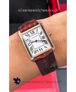 Cartier Tank Solo 27mm Rose Gold Swiss Quartz Super Clone Watch 