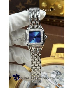 Cartier Panthere 22MM Steel Casing in Blue Dial Super Clone Watch 