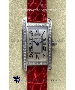 Cartier Tank Americaine Swiss Quartz 19mm Steel Casing Swiss Replica Watch 