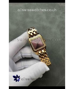 PANTHERE de Cartier 27MM Red Dial Diamonds Super Clone Watch 