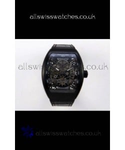 Franck Muller V45 Tourbillon Skeleton DLC Super Clone Watch 