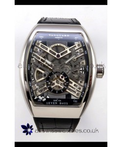 Franck Muller V45 Tourbillon Skeleton Steel Super Clone Watch 