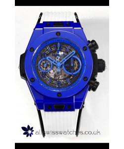 Hublot Big Bang Unico Chronograph Blue Ceramic Super Clone Watch 