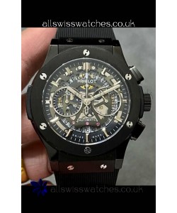 Hublot Classic Fusion Chronograph Black PVD Skeleton Super Clone Watch 
