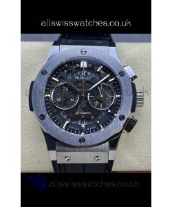 Hublot Classic Fusion Chronograph Stainless Steel Skeleton Super Clone Watch 