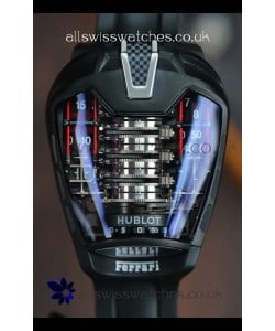Hublot MP-05 La Ferrari Black DLC Titanium Casing Hyper Clone Watch 