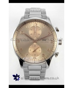 IWC Portuguese Chronograph Champange Dial Super Clone Watch 