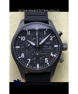 IWC PILOT'S Chronograph Ceramic Black Dial Super Clone Watch 