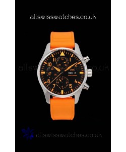 IWC PILOT'S Chronograph Orange Sandstorm IW377730 Super Clone Watch 