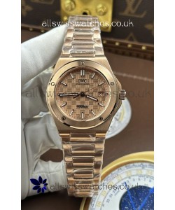 IWC Ingenieur Rose Gold Case and Dial Super Clone Watch 