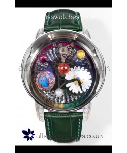 Jacob & CO Astronomia G-Dragon Steel Casing Green Strap Tourbillon Swiss Replica Watch