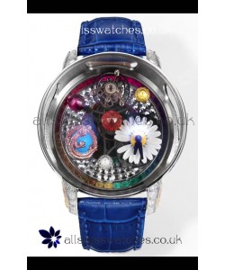 Jacob & CO Astronomia G-Dragon Steel Casing Blue Strap Tourbillon Swiss Replica Watch