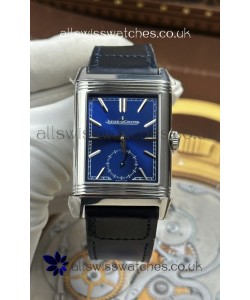 Jaeger LeCoultre Reverso Tribute Duoface Blue/Steel Dial Super Clone Watch 