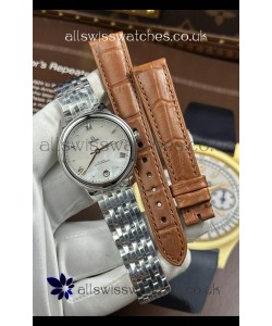 Omega De Ville Automatic 34MM Pearl Dial Steel Case Super Clone Watch 