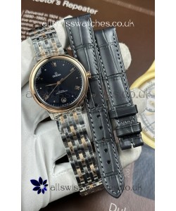 Omega De Ville Automatic 34MM Blue Dial Two Tone Case Super Clone Watch 