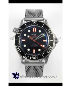 Omega Seamaster 300M Black/Orange Dial Dual Strap Super Clone Watch 