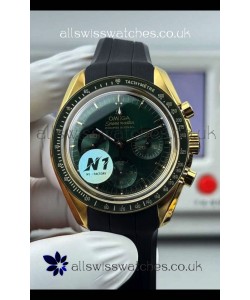 Omega Speedmaster Moonwatch Yellow Gold Green Dial 42MM Super Clone Watch 