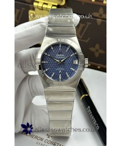 Omega Co-Axial Constellation 38MM 904L Steel Blue Dial Super Clone Watch 