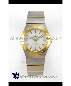Omega Constellation 28MM Two Tone Yellow Gold Pearl Dial QUARTZ Super Clone Watch 