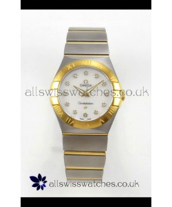 Omega Constellation 28MM Two Tone Yellow Gold Pearl Dial QUARTZ Super Clone Watch 